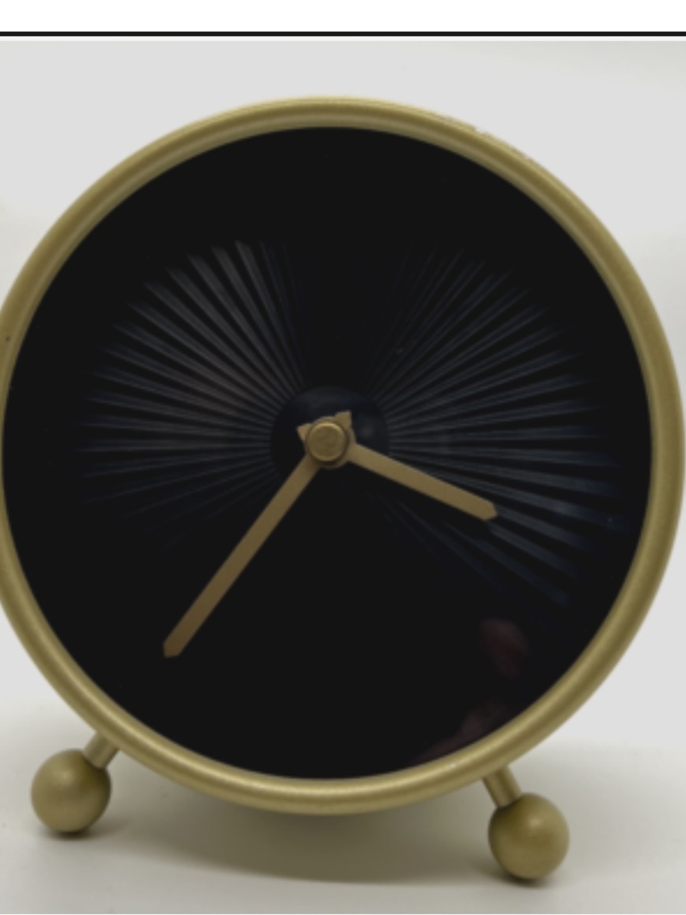 IKEA Black POST Modern Table Clock - Minimalist Decor Discontinued